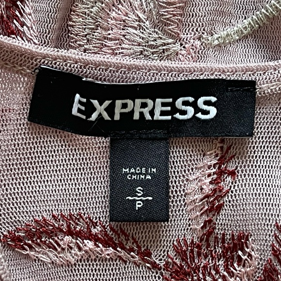 Express Floral Mesh Thong Bodysuit | Small | EUC | Fairycore - Picture 10 of 11